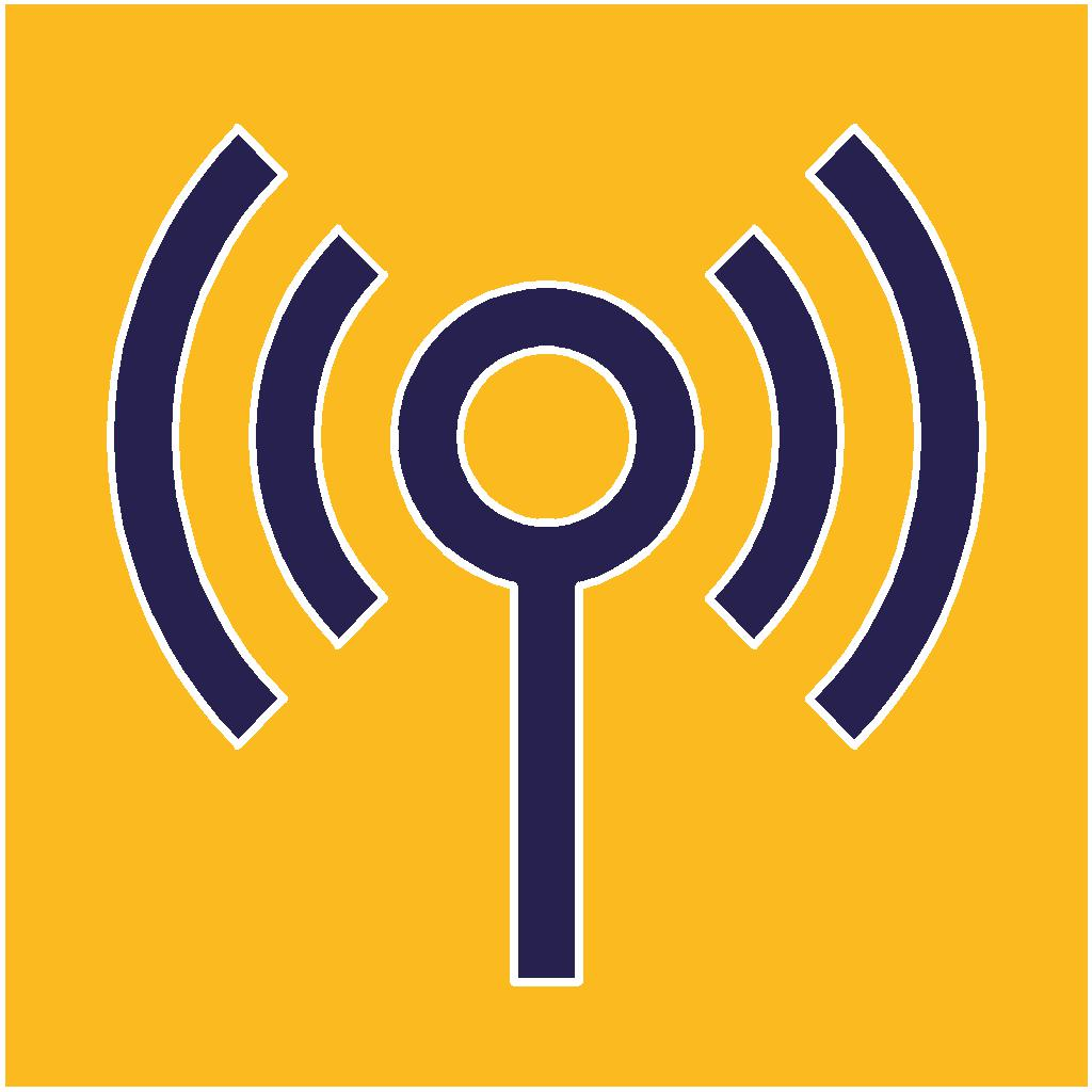 Logo simbolico che rappresenta la tecnologia BEACON supportata da una Smart App
