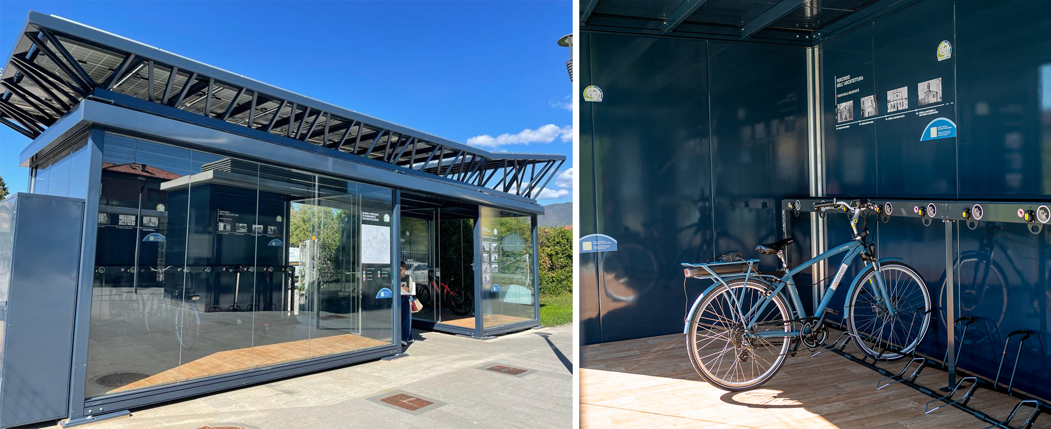 MoSoRe, azione A5: "Infrastrutture di servizio all'utente per la mobilità sostenibile": il prototipo di Microarchitettura realizzato a Brescia in viale Europa.