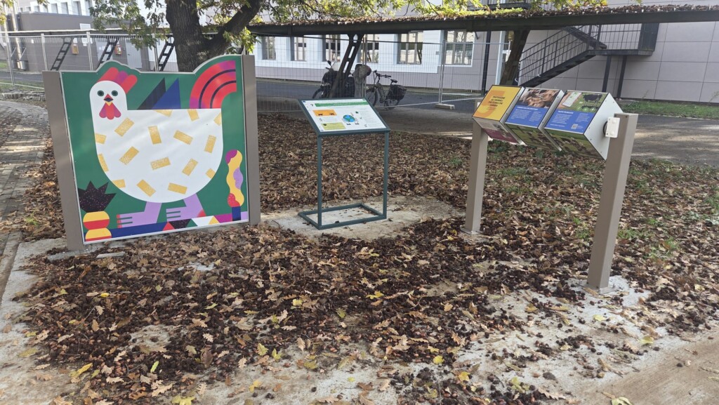 One of the stations of the AGRITECH Pathway at the Riello Campus - University of Tuscia, Viterbo