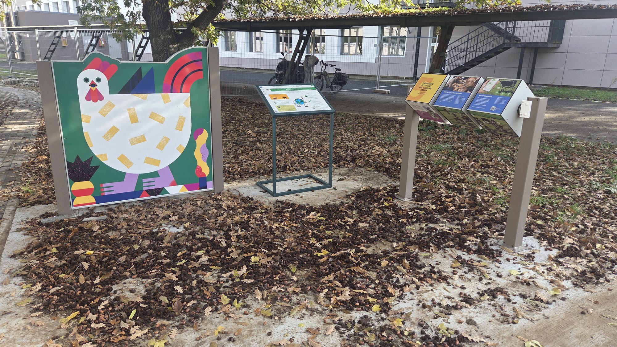 One of the stations of the AGRITECH Pathway at the Riello Campus - University of Tuscia, Viterbo