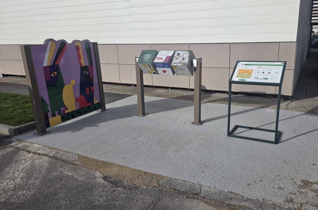 One of the stations of the AGRITECH Pathway at the Riello Campus - University of Tuscia, Viterbo