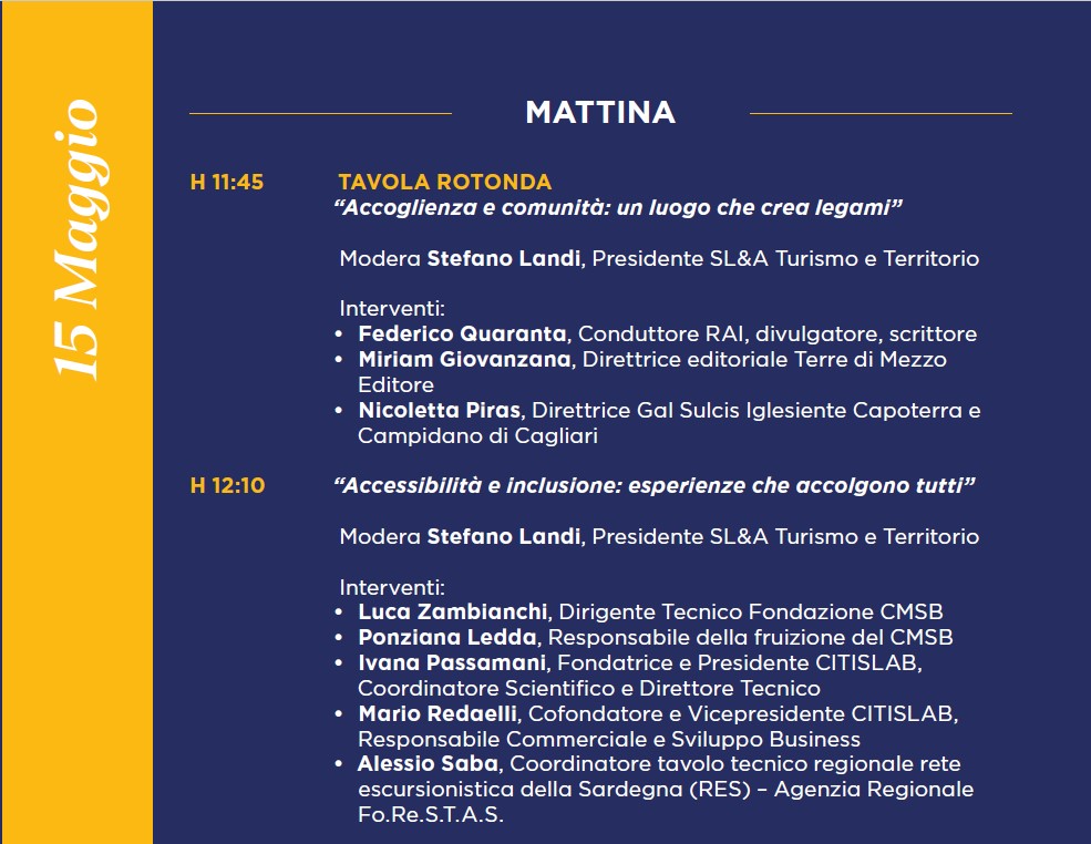 Excerpt from the program of speeches at the States General of the Santa Barbara Trail