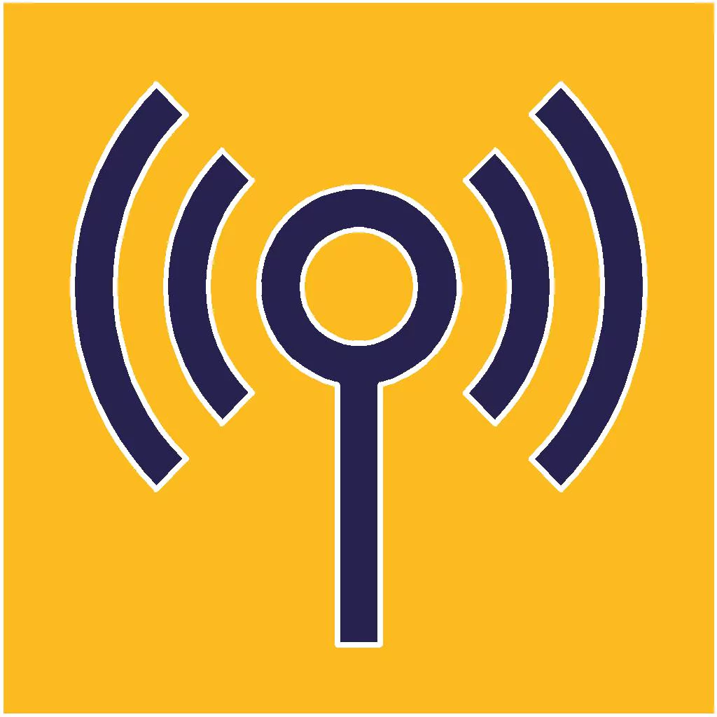Logo simbolico che rappresenta la tecnologia BEACON supportata da una Smart App