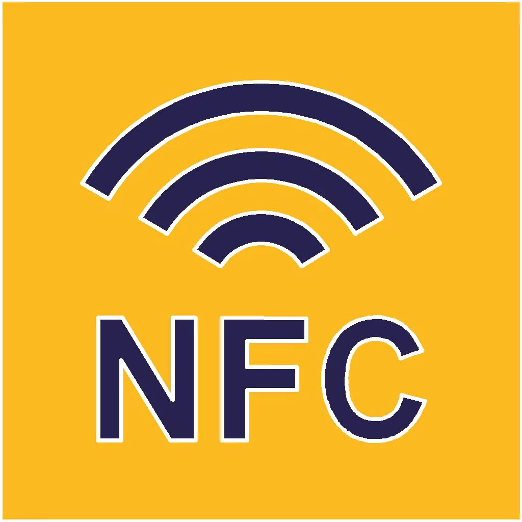 Logo simbolico che rappresenta la tecnologia NFC supportata da una Web App