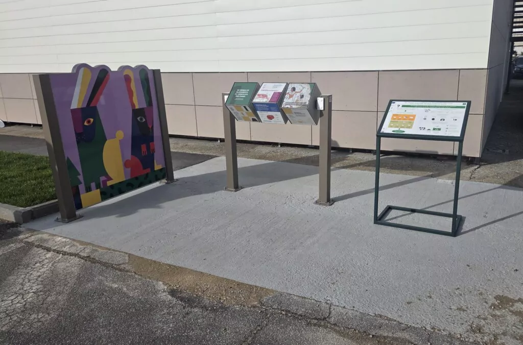 One of the stations of the AGRITECH Pathway at the Riello Campus - University of Tuscia, Viterbo